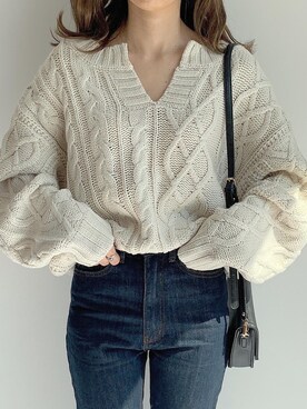 「select MOCA（セレクトモカ）の柔らかく履きやすいフェイクレザーゴールドビット付きローファー（ローファー）」を使った、maamin♡さん（レディース・156cm）の秋コーディネート