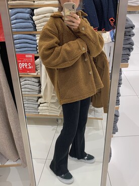 「SLOBE IENA（スローブイエナ）のアイテム（リング）」を使った、maamin♡さん（レディース・156cm）の冬コーディネート