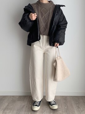 「ADOLESCENCE （アドレセンス）のアイテム」を使った、maamin♡さん（レディース・156cm）の冬コーディネート