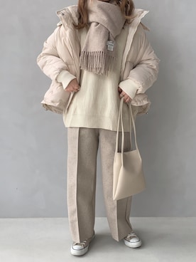「DHOLIC（ディーホリック）のアイテム（その他アウター）」を使った、maamin♡さん（レディース・156cm）の冬コーディネート