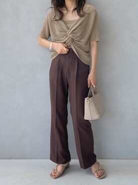 「GRL（グレイル）のアイテム（リング）」を使った、maamin♡さん（レディース・156cm）の夏コーディネート