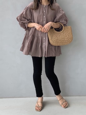 「GRL（グレイル）のアイテム（リング）」を使った、maamin♡さん（レディース・156cm）の夏コーディネート