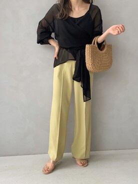 「GRL（グレイル）のアイテム（リング）」を使った、maamin♡さん（レディース・156cm）の夏コーディネート