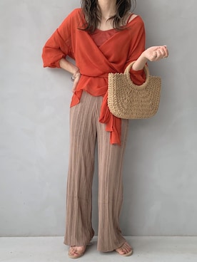 「GRL（グレイル）のアイテム（リング）」を使った、maamin♡さん（レディース・156cm）の夏コーディネート