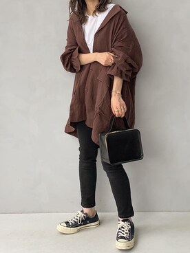 「Happy John（ハッピージョン）のアイテム」を使った、maamin♡さん（レディース・156cm）の秋コーディネート