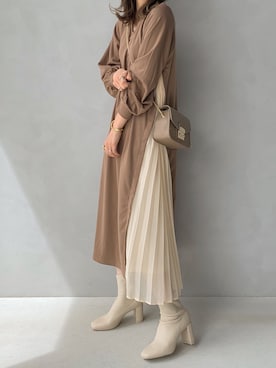 「GRL（グレイル）のアイテム（リング）」を使った、maamin♡さん（レディース・156cm）の秋コーディネート