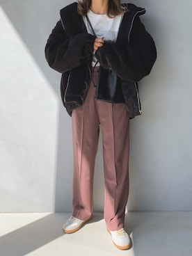 「GRL（グレイル）のアイテム（リング）」を使った、maamin♡さん（レディース・156cm）の秋コーディネート