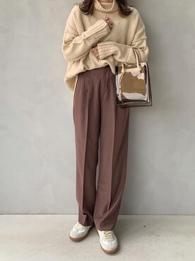 「GRL（グレイル）のアイテム（リング）」を使った、maamin♡さん（レディース・156cm）の秋コーディネート