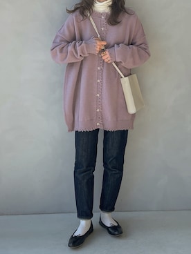 「NEUNA（ヌナ）のアイテム」を使った、maamin♡さん（レディース・156cm）の冬コーディネート