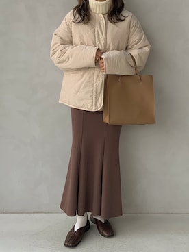 「ap retro（アプレトロ）のアイテム（ジャケット/アウター）」を使った、maamin♡さん（レディース・156cm）の冬コーディネート