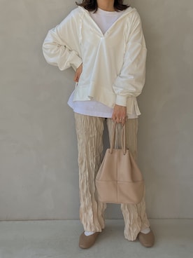 「each（イーチ）のアイテム」を使った、maamin♡さん（レディース・156cm）の冬コーディネート