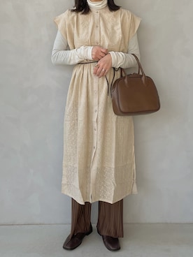 「each（イーチ）のアイテム」を使った、maamin♡さん（レディース・156cm）の春コーディネート