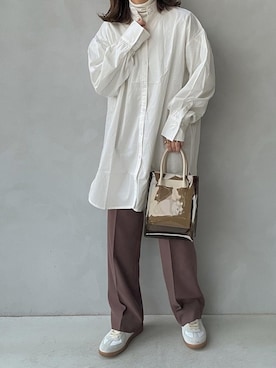 「GRL（グレイル）のアイテム（リング）」を使った、maamin♡さん（レディース・156cm）の冬コーディネート