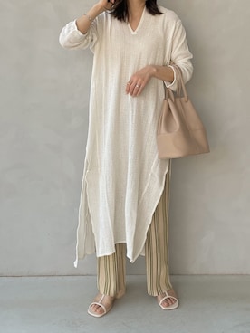 「TODAYFUL（トゥデイフル）のアイテム（レギンス/スパッツ）」を使った、maamin♡さん（レディース・156cm）の春コーディネート