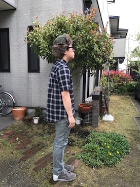 鳩ぴろさん（メンズ・171cm）の春コーディネート