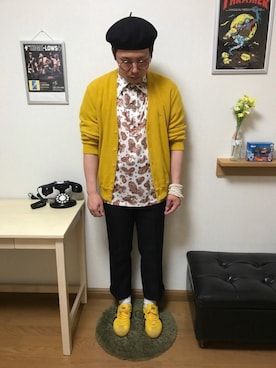 「HEAD PORTER PLUS（ヘッドポータープラス）のアイテム」を使った、鳩ぴろさん（メンズ・171cm）の春コーディネート