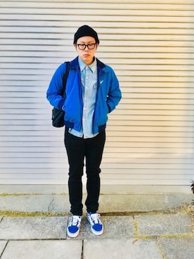 「RUSTY（ラスティ）のアイテム」を使った、鳩ぴろさん（メンズ・171cm）の冬コーディネート