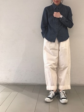 「BERING（ベーリング）のアイテム」を使った、NORDICFeeling天神店スタッフさん（レディース・164cm）の秋コーディネート