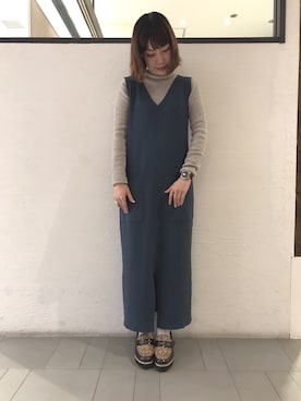 「TRIWA（トリワ）のアイテム」を使った、NORDICFeeling天神店スタッフさん（レディース・153cm）の秋コーディネート