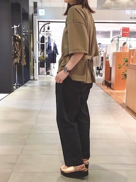 「JACOB JENSEN（ヤコブイェンセン）のアイテム（腕時計）」を使った、NORDICFeeling天神店スタッフさん（レディース・153cm）の春コーディネート