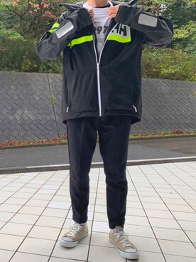 「ストリート服が好き」｜「アイテム（ナイロンジャケット）」を使った、chocoさん（メンズ・170cm）の秋コーディネート