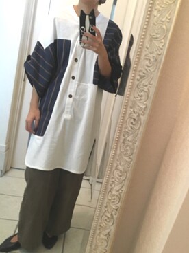 「ZARA（ザラ）のアイテム（バレエシューズ、ブラック系）」を使った、meeeyさん（レディース・163cm）の秋コーディネート
