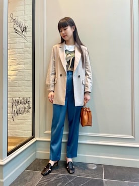 Nanaka Yotsuyaさん（レディース・165cm）の冬コーディネート