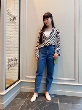 「PHILIPPE AUDIBERT（フィリップ オーディベール）の＜PHILIPPE AUDIBERT（フィリップオーディベール）＞メダルネックレス ∴（ネックレス）」を使った、Nanaka Yotsuyaさん（レディース・165cm）の冬コーディネート