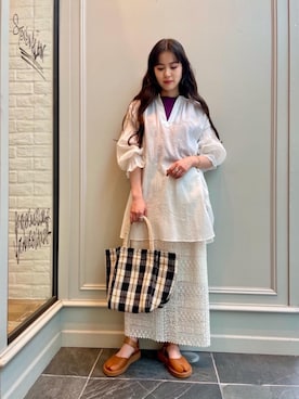 Nanaka Yotsuyaさん(レディース・165cm)の春コーディネート