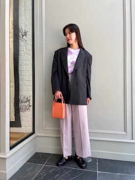 Nanaka Yotsuyaさん（レディース・165cm）の春コーディネート