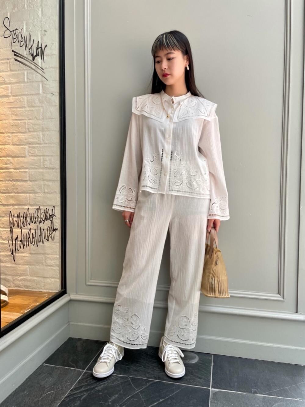 beauty&amp;youth エンブロイダリーカラーブラウス BEAUTY&YOUTH UNITED ARROWS（ビューティーアンドユースユナイテッド