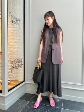 Nanaka Yotsuyaさん（レディース・165cm）の春コーディネート