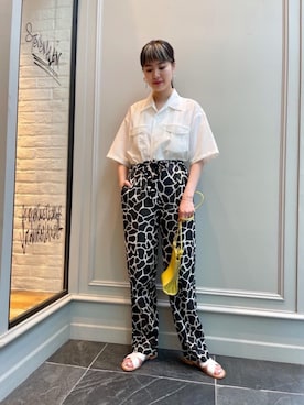 「MONKEY TIME（モンキータイム）のアイテム」を使った、Nanaka Yotsuyaさん（レディース・165cm）の春コーディネート