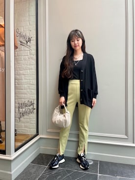 「RECOMMEND  ITEM STYLING」｜「アイテム（キャミソール）」を使った、Nanaka Yotsuyaさん（レディース・165cm）の夏コーディネート