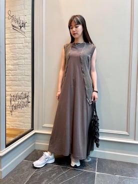 「RECOMMEND  ITEM STYLING」｜「アイテム（ワンピース/ドレス）」を使った、Nanaka Yotsuyaさん（レディース・165cm）の夏コーディネート