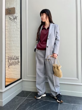 「THE SHINZONE（ザ　シンゾーン）のアイテム（スウェット）」を使った、Nanaka Yotsuyaさん（レディース・165cm）の秋コーディネート