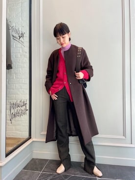 「RECOMMEND  ITEM STYLING」｜「アイテム（その他アウター）」を使った、Nanaka Yotsuyaさん（レディース・165cm）の秋コーディネート