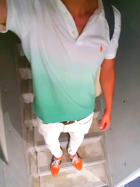 「polo shirts」｜Shawnさん（メンズ・184cm）の夏コーディネート