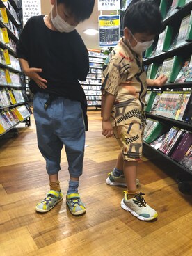 「BRANSHES（ブランシェス）のアイテム（パンツ）」を使った、N.K/4kidsMotherさん（レディース・150cm）の夏コーディネート