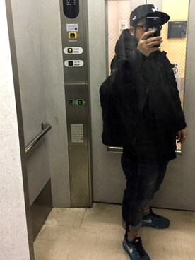「STUSSY（ステューシー）のアイテム（マウンテンパーカー）」を使った、takayan(OSAN)さん（メンズ・170cm）の冬コーディネート