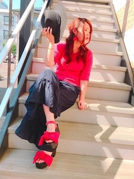 すず◡̈⋆さん（レディース・159cm）の春コーディネート