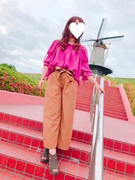 「髪染めた」｜すず◡̈⋆さん（レディース・159cm）の夏コーディネート