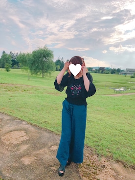 「髪色」｜すず◡̈⋆さん（レディース・159cm）の夏コーディネート