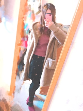 すず◡̈⋆さん（レディース・158cm）の冬コーディネート