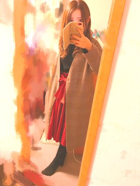 すず◡̈⋆さん（レディース・158cm）の冬コーディネート