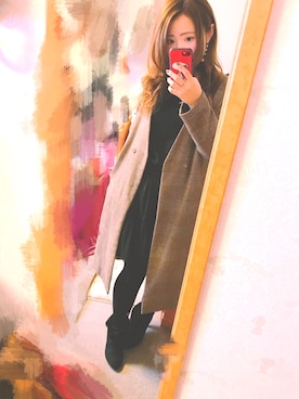 すず◡̈⋆さん（レディース・158cm）の冬コーディネート