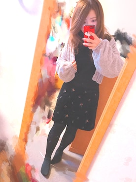 すず◡̈⋆さん（レディース・158cm）の冬コーディネート