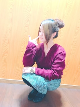 すず◡̈⋆さん（レディース・158cm）の冬コーディネート