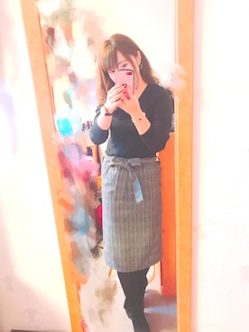 すず◡̈⋆さん（レディース・158cm）の冬コーディネート