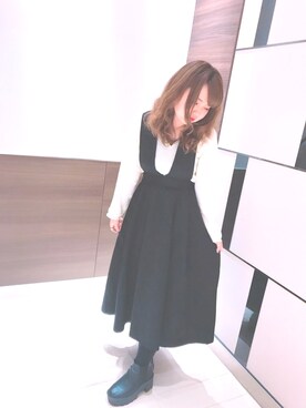すず◡̈⋆さん（レディース・158cm）の冬コーディネート